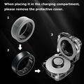 Custodia in silicone antigraffio Oura Ring 5, Samsung Galaxy Ring - misura: 12/13 - bianco