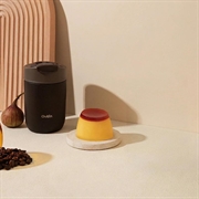 Tazza termica da viaggio con coperchio OutIn 350ml - Marrone Terra