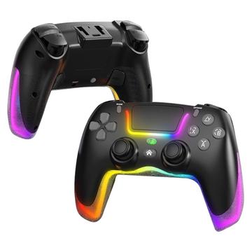 P07 Dazzle Lighting Controller Bluetooth senza fili per PS4/Android/iOS/Switch/PC - Nero