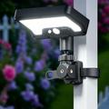 P114 Lampada solare con sensore di movimento a 92 LED e supporto a cinghia - 500lm - Luce bianca
