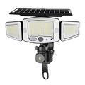 P123 Proiettore solare a LED a 3 teste con sensore di movimento e telecomando