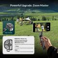 P15-Y Mini Selfie Stick Treppiede con telecomando e luce di riempimento tascabile - Nero