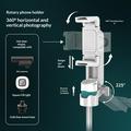 P15-Y Mini Selfie Stick Treppiede con telecomando e luce di riempimento tascabile - Nero