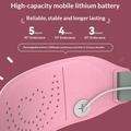 Cintura massaggiante riscaldata elettrica P2 con controllo tramite app - 5000mAh - Rosa