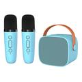 Altoparlante Bluetooth P2 Karaoke per bambini con 2 microfoni - Blu
