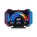 HUD multifunzione P25 per auto con OBD2, display LCD con GPS e tachimetro