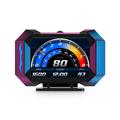 HUD multifunzione P25 per auto con OBD2, display LCD con GPS e tachimetro