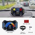 HUD multifunzione P25 per auto con OBD2, display LCD con GPS e tachimetro