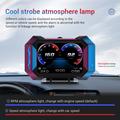 HUD multifunzione P25 per auto con OBD2, display LCD con GPS e tachimetro