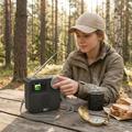 Radio portatile DAB+ P2D con Bluetooth 5.0 - 1.47" - Nero