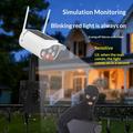 Lampada P43 con sensore di movimento solare e telecamera di sicurezza simulata