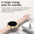 P61 elegante smartwatch da donna - Oro / Rosa
