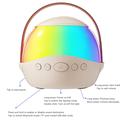 P9 Altoparlante Bluetooth Karaoke portatile per bambini con RGB e 2 microfoni wireless - Beige