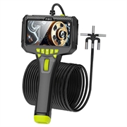 Endoscopio video IPS P90 da 5" / Telecamera di ispezione con cavo da 2m - 6mm - Nero