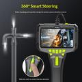 Endoscopio video IPS P90 da 5" / Telecamera di ispezione con cavo da 2m - 6mm - Nero