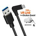 Cavo di collegamento VR USB-C ad alta velocità PQ102 per PC, compatibile con Meta Quest 2/3/3S - 1.5m / 10 Gbps - Nero