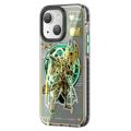 Custodia Ibrida Kingxbar PQY Mecha Mag per iPhone 14 Plus - Verde
