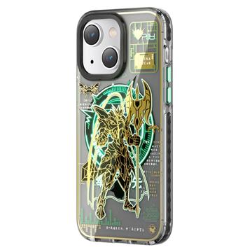 Custodia Ibrida Kingxbar PQY Mecha Mag per iPhone 14 Plus - Verde