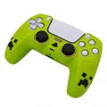 Custodia in silicone per controller DualSense PS5 con 2 copri-joystick - Verde
