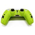 Custodia in silicone per controller DualSense PS5 con 2 copri-joystick - Verde