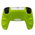 Custodia in silicone per controller DualSense PS5 con 2 copri-joystick - Verde