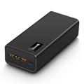 PSOOO M16 65W USB-C/USB-A Power Bank 30000mAh con luci LED - Nero