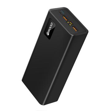 PSOOO M16 Powerbank 30000mAh - Ricarica rapida da 65W per laptop e dispositivi mobili - Nero