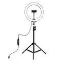 PULUZ PKT3035 10.2" Ring Light LED Fill Light + 1.1m Treppiede per Vlogging Live Broadcast