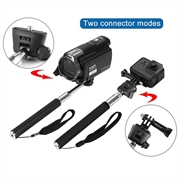 PULUZ PU55 Bastone telescopico per selfie per videocamere GoPro e DJI - 20-97cm
