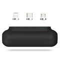 PUP-0373-V2 Mini power bank con connettori magnetici - 3200mAh - Nero