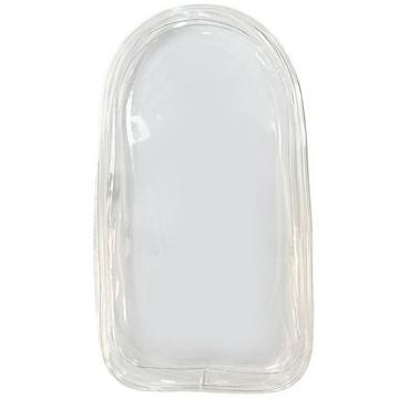 Borsa in PVC con portachiavi per peluche e mini figure Labubu da 17cm - Trasparente