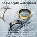 PX02 Crack Design Smart Ring multifunzione con controllo fotografico - Dimensioni: 19.9mm - Argento