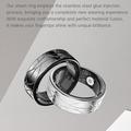 PX02 Crack Design Smart Ring multifunzione con controllo fotografico - Dimensioni: 19.9mm - Argento