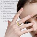 PX02 Crack Design Smart Ring multifunzione con controllo fotografico - Dimensioni: 19.9mm - Argento