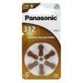 Batterie per apparecchi acustici Panasonic 312/PR41 - 6 pz.