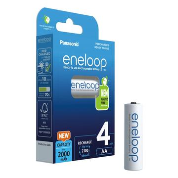 Panasonic Eneloop BK-3MCDE/4BE Batterie ricaricabili AA 2000mAh - 4 pz.