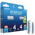 Panasonic Eneloop Mix BK-KJMCDE44E 8BE Batterie ricaricabili AA/AAA - 2000mAh/800mAh - 8 pz.