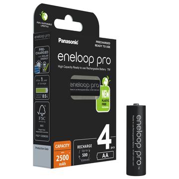 Panasonic Eneloop Pro BK-3HCDE/4BE Batterie AA ricaricabili 2500mAh - 4 pz.