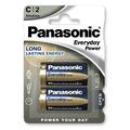 Pile alcaline Panasonic Everyday Power LR14/C - 2 pz.