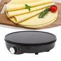 Macchina per pancake e crepes 1000W - Rivestimento antiaderente - Nero