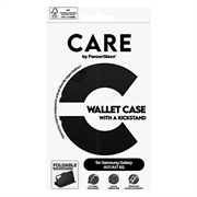 Custodia a portafoglio con supporto Samsung Galaxy A17/M17 PanzerGlass Care Feature - Nera