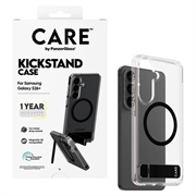Custodia per Samsung Galaxy S26+ PanzerGlass Care Kickstand - Compatibile con MagSafe - Chiara / Nera