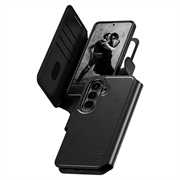 Custodia a portafoglio 2 in 1 per Samsung Galaxy S26 PanzerGlass Care Tango - Compatibile con MagSafe - Nera