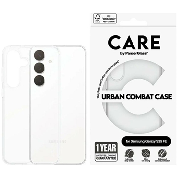 Custodia per Samsung Galaxy S25 FE PanzerGlass Care Urban Combat - Trasparente