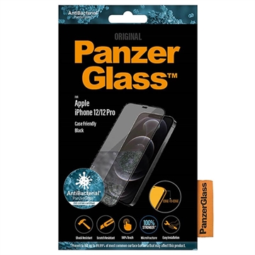 Salvaschermo PanzerGlass Case Friendly per iPhone 12/12 Pro - Nero