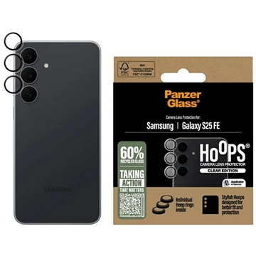 Protezione della lente della fotocamera PanzerGlass Hoops per Samsung Galaxy S25 FE - Trasparente
