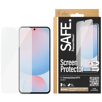 Proteggi schermo in vetro temperato per Samsung Galaxy S24 FE PanzerGlass Safe Ultra-Wide Fit - 9H - trasparente