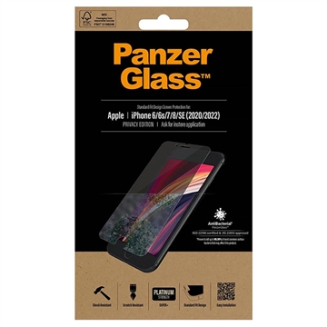 Salvaschermo PanzerGlass Standard Fit Privacy per iPhone 6/6S/7/8/SE (2020)/SE (2022)