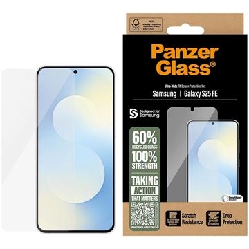 Proteggi Schermo PanzerGlass Ultra-Wide Fit EasyAligner per Samsung Galaxy S25 FE - Trasparente