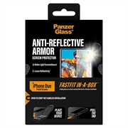 Protezione dello schermo iPhone Duo PanzerGlass Ultra-Wide Fit con FastFit In-A-Box - 9H - Chiaro